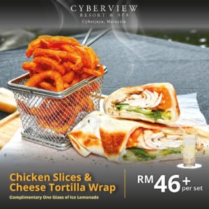 Chicken Slices & Cheese Tortilla Wrap
